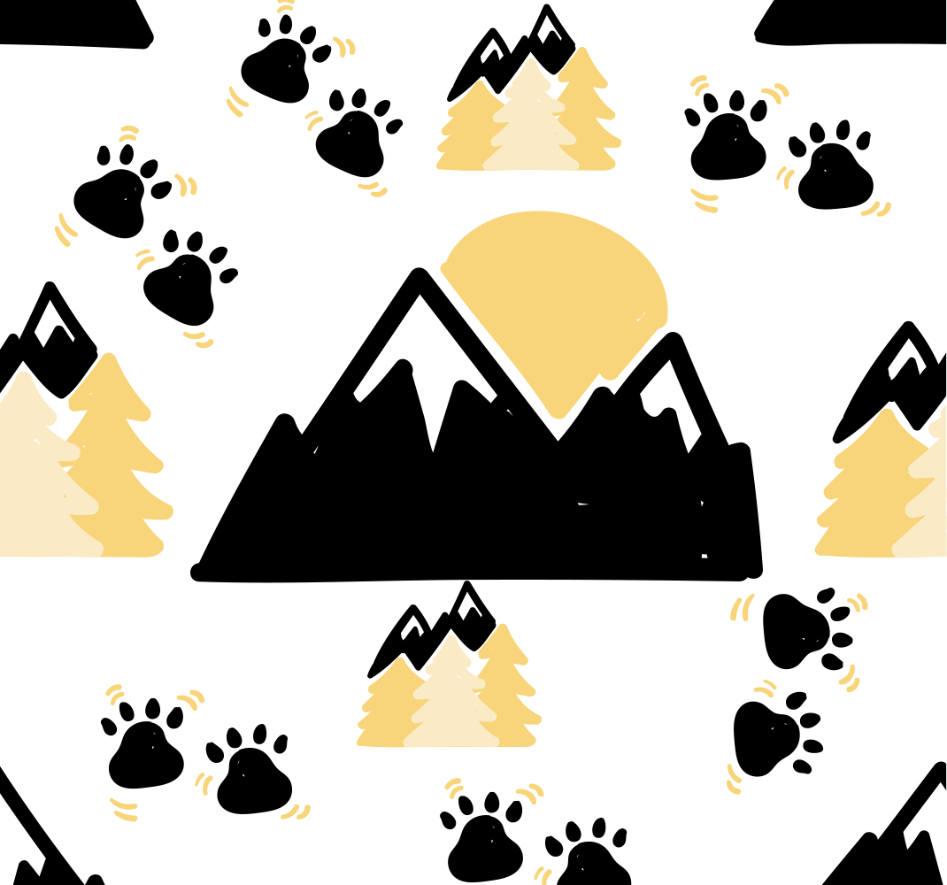 Tappeto vinile camera da letto impronte sulla neve - TenStickers