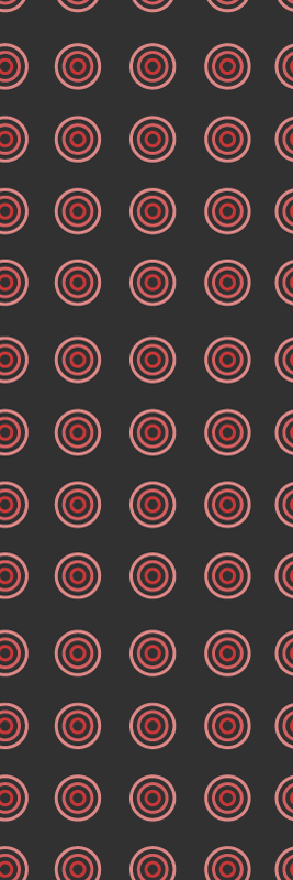 Tappeto vinile camera da letto motivo geometrico rosso - TenStickers