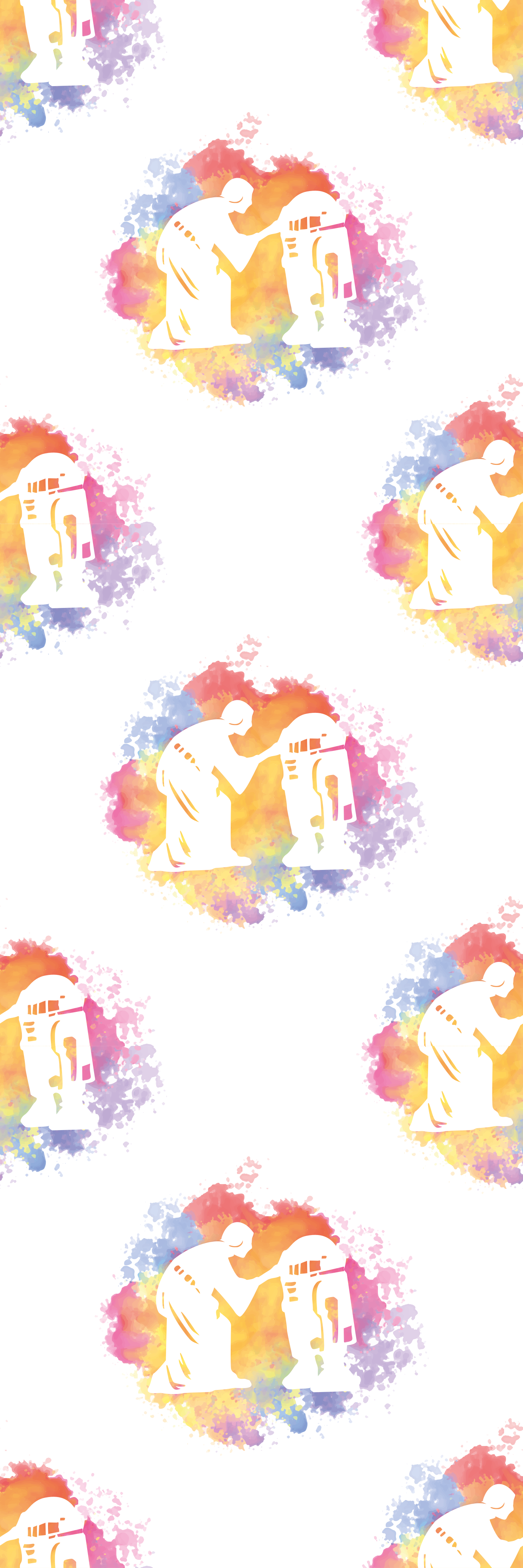 Tappeto vinile camera da letto pattern collage luminoso - TenStickers