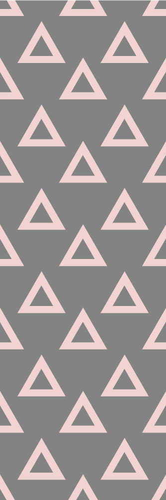 Tappeto vinile camera da letto triangoli rosa e grigi - TenStickers