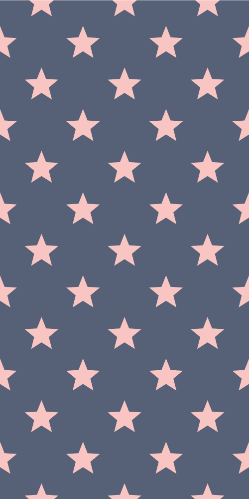 Tappeto vinile camera da letto stelle rosa e grigie - TenStickers