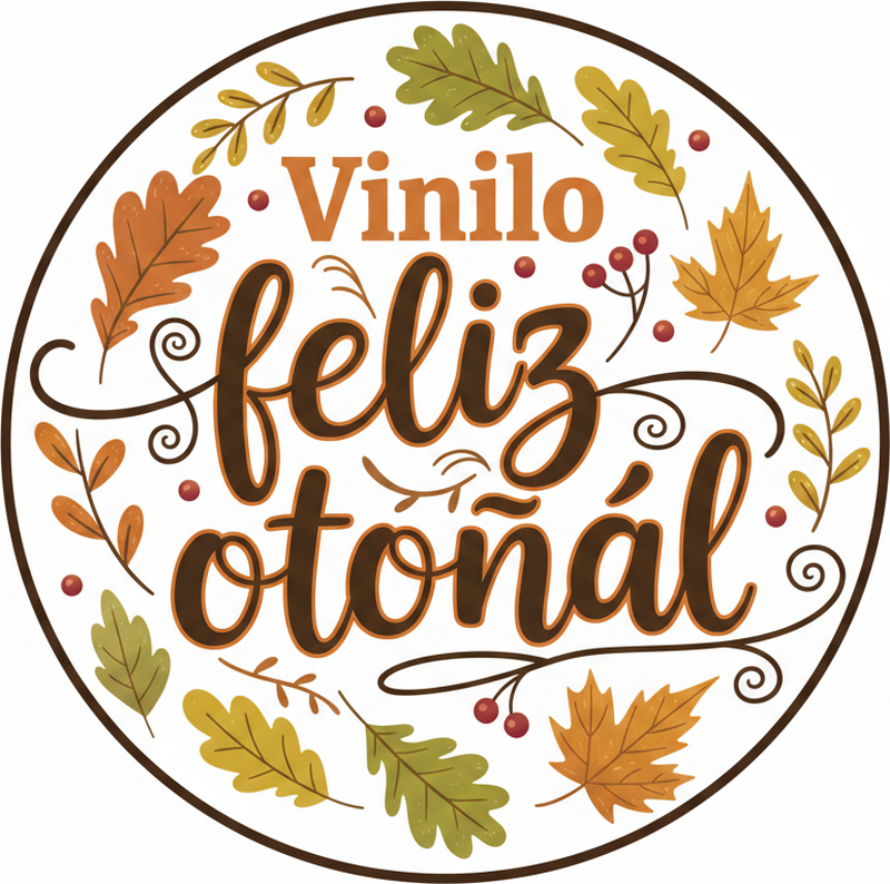 Tappeto vinile camera da letto vinile felice autunnale - TenStickers