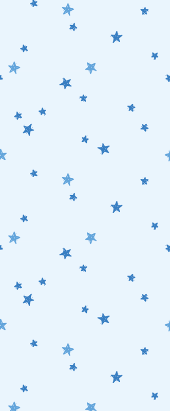 Tappeto vinile nordico motivo stelle blu pastello - TenStickers