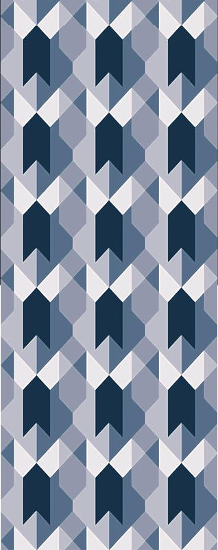 Tappeto vinile nordico geometrico di copenhagen - TenStickers
