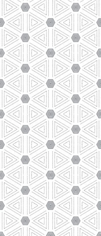 Tappeto vinile nordico triangoli geometrici - TenStickers