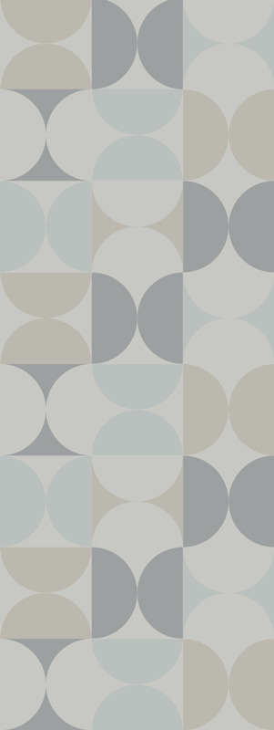 Tappeto vinile nordico motivo geometrico pastello - TenStickers
