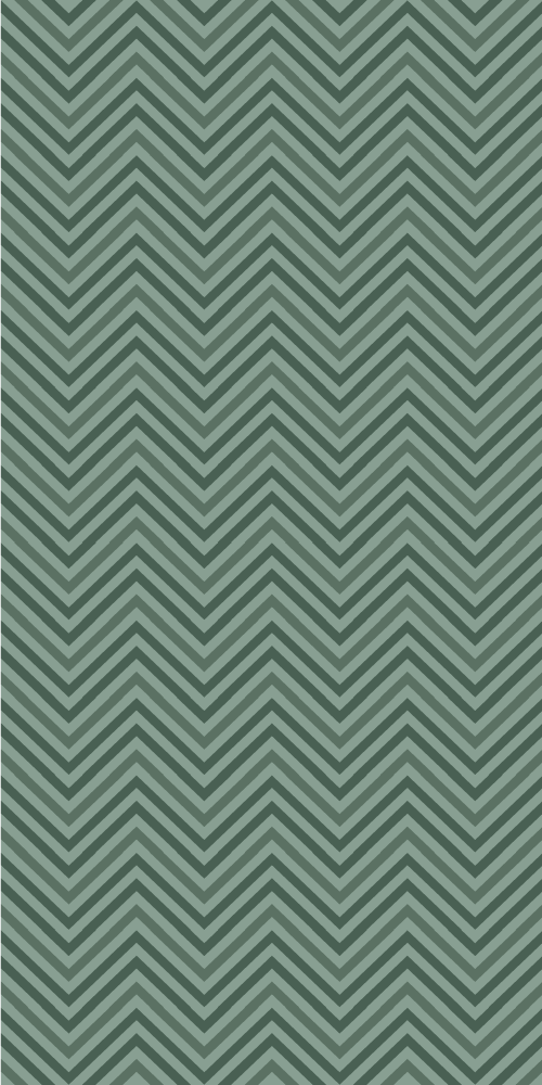 Tappeto vinile nordico motivo a zigzag verde - TenStickers