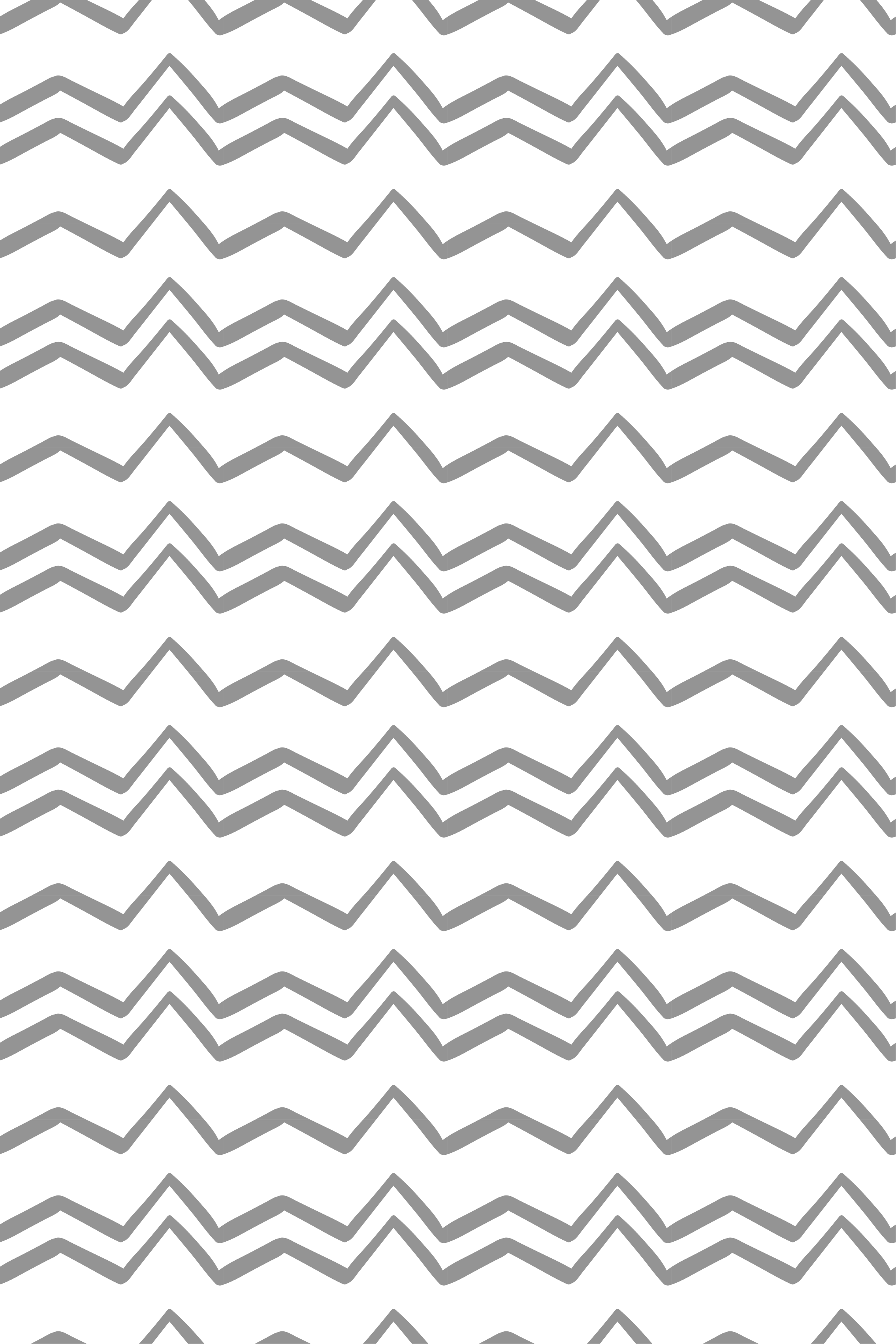 Tappeto vinile nordico motivo zig zag grigio irregolare - TenStickers