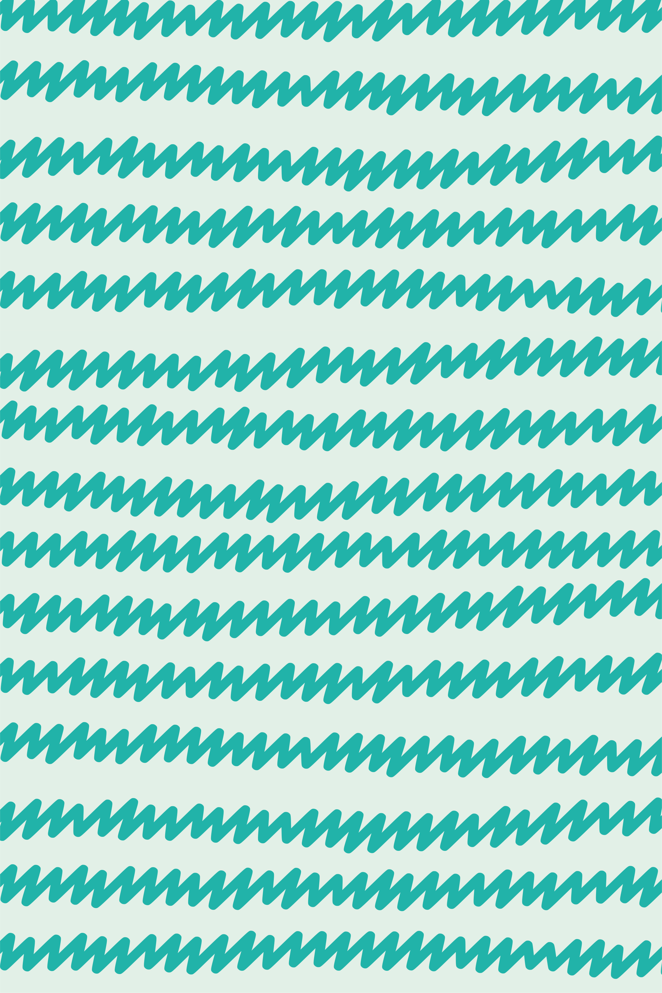 Tappeto vinile nordico zig zag azzurro e bianco - TenStickers