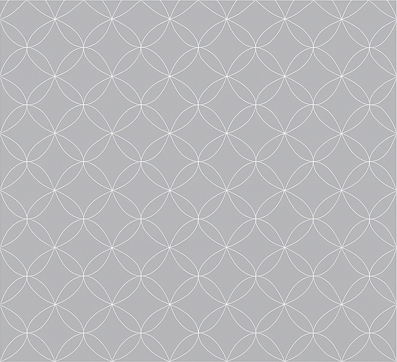 Tappeto vinile nordico fiori astratti geometrici grigi - TenStickers