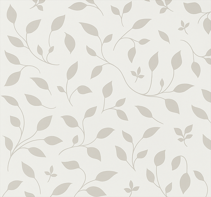 Tappeto vinile nordico motivo floreale foglie calmanti - TenStickers
