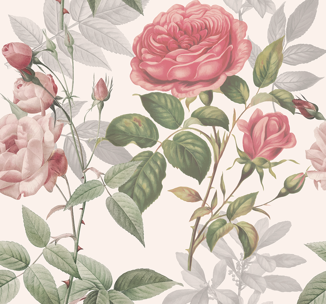 Tappeto vinile natura rose grandi - TenStickers