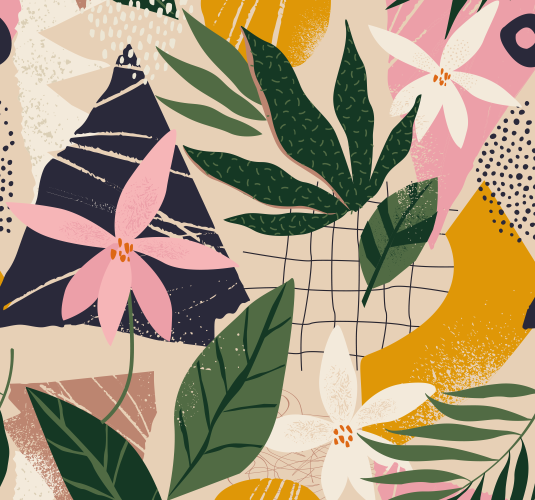 Tappeto vinile natura un giardino in casa - TenStickers