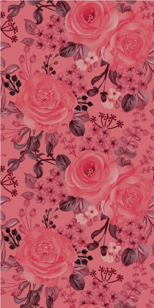Tappeto vinile natura fiori in armonia - TenStickers