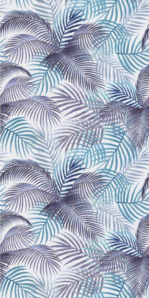 Tappeto vinile natura palme e foglie - TenStickers