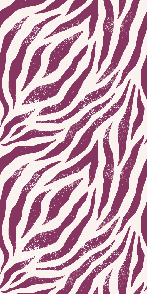 Tappeto vinile animali motivo zebra viola e bianco - TenStickers