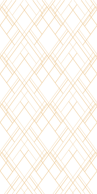 Tappeto vinile moderno linee irregolari oro su bianco - TenStickers