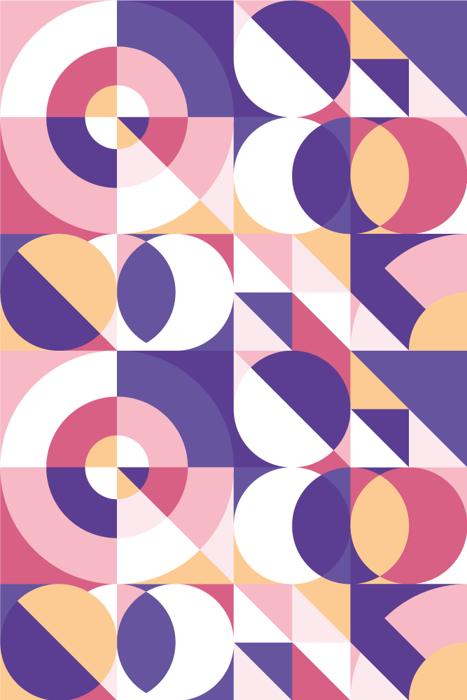 Tappeto vinile moderno arte geometrica astratta - TenStickers