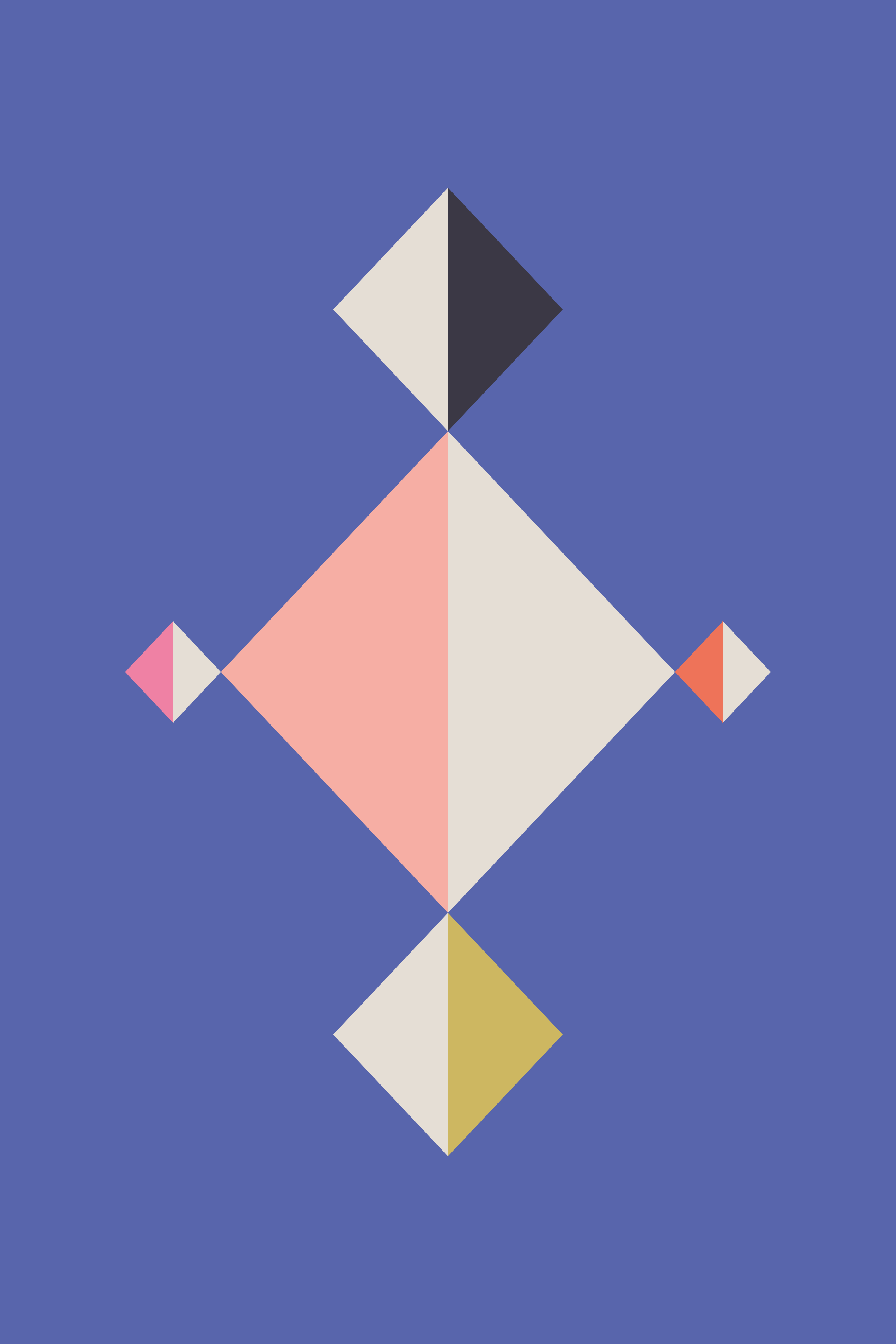 Tappeto vinile moderno arte a motivo geometrico - TenStickers