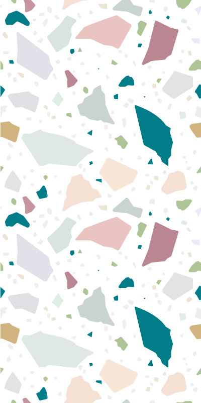 Tappeto vinile motivi terrazzo mediterraneo - TenStickers