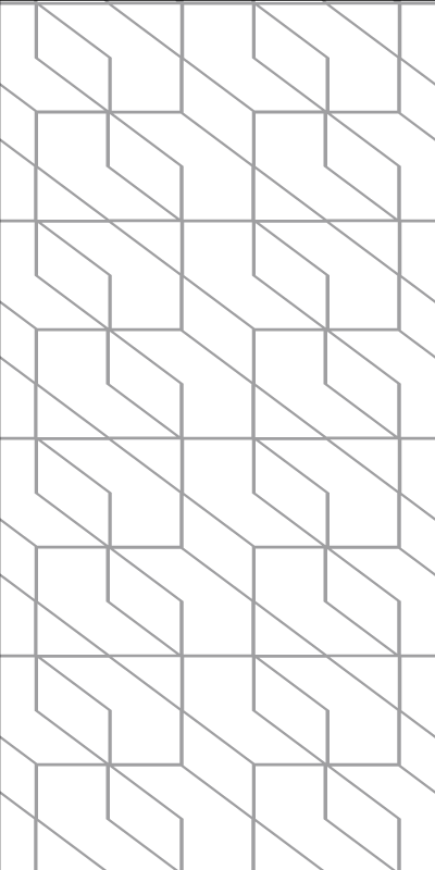 Tappeto vinile motivi geometrico minimalista bianco - TenStickers