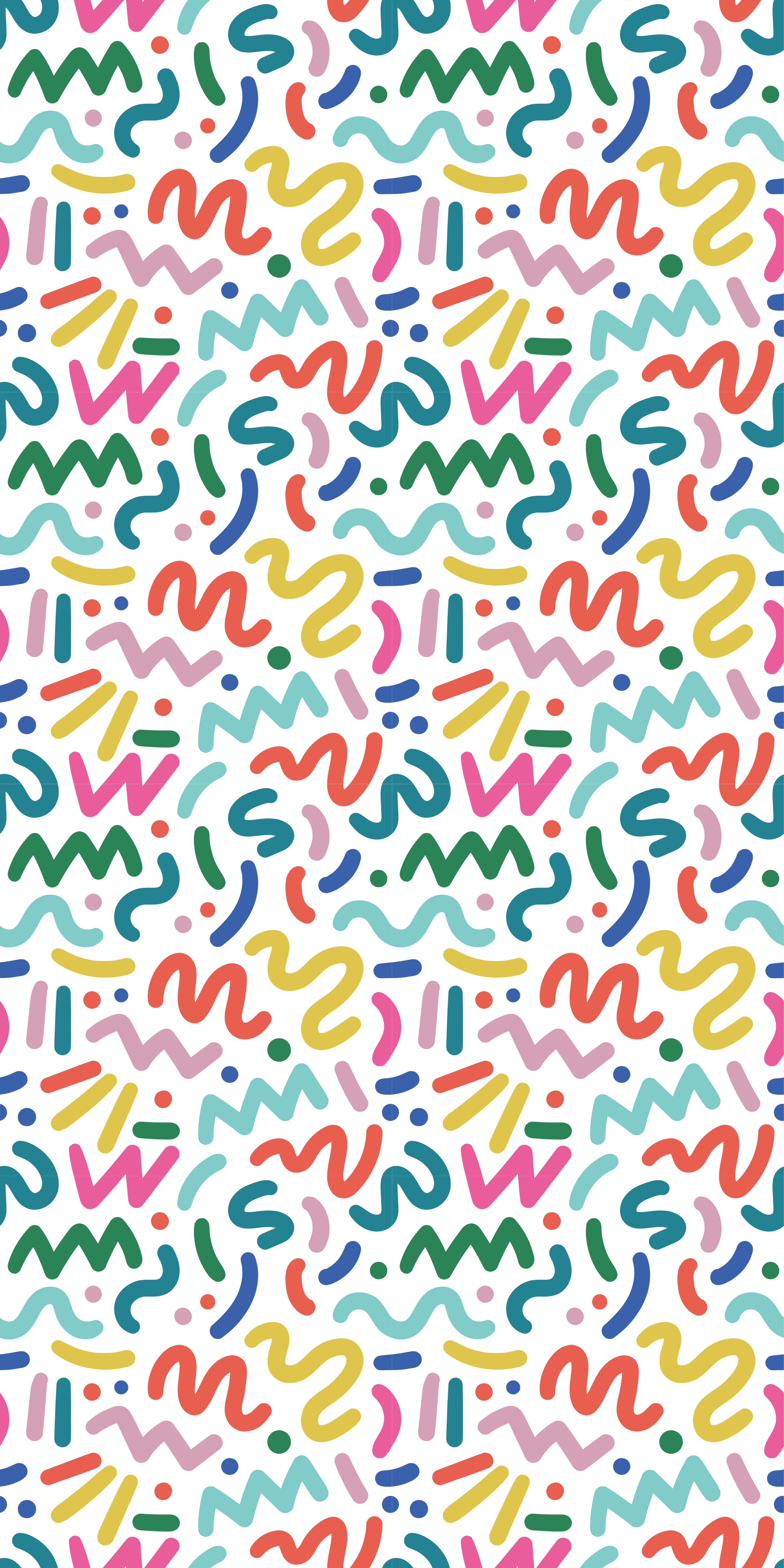 Tappeto vinile motivi forme colorate astratte - TenStickers