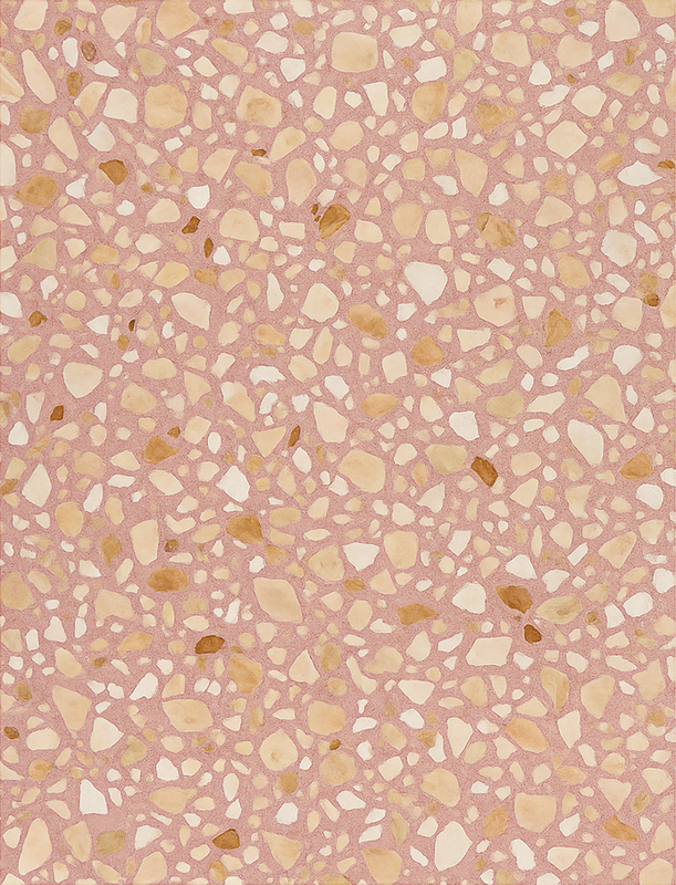 Tappeto vinile motivi terra di rose terrazzo - TenStickers
