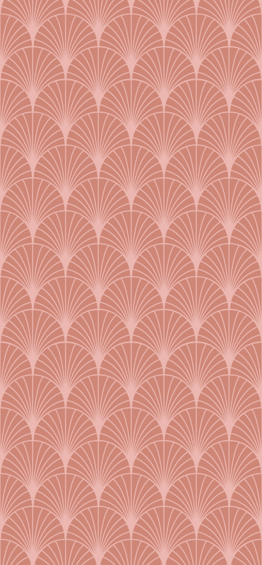 Tappeto vinile vintage motivo decorativo palme rosa oro - TenStickers