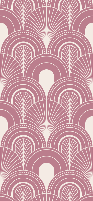 Tappeto vinile vintage stile decorativo arco oro rosa - TenStickers