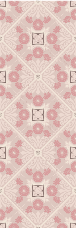 Tappeto vinile vintage pattern in stile pastello - TenStickers
