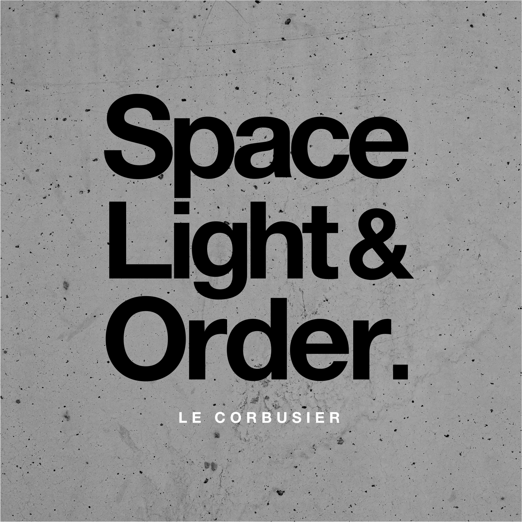 Tappeto vinile frase le necessità di le corbusier - TenStickers