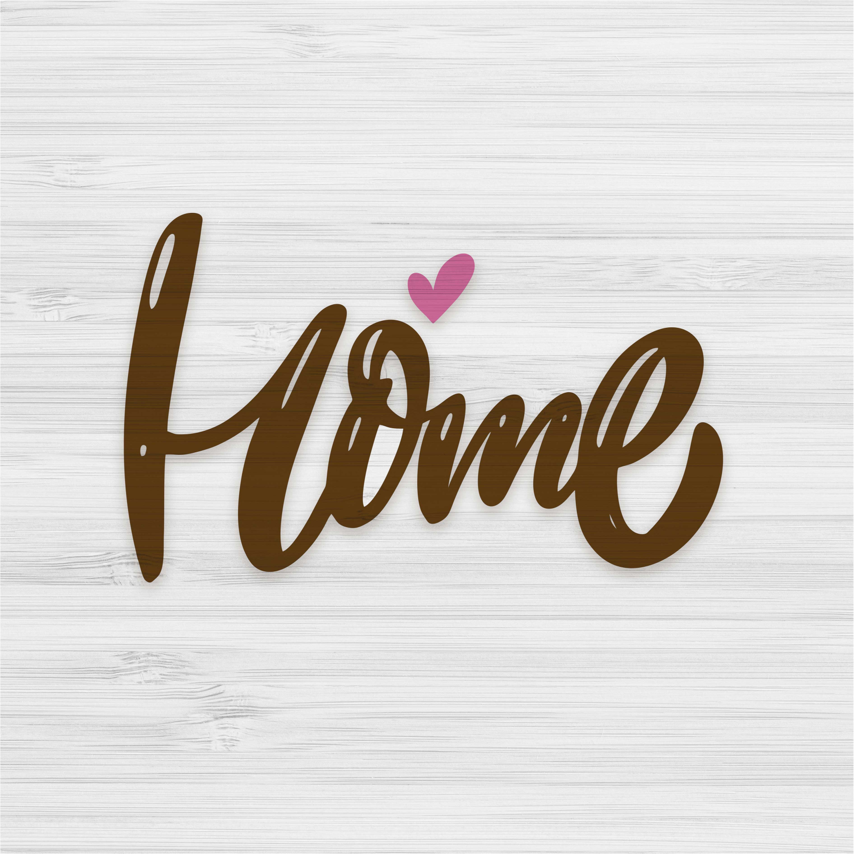 Tappeto vinile frase casa bianca vintage su tavola legno - TenStickers