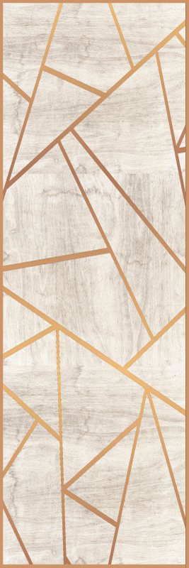 Tappeto vinile motivi texture legno noce geometrica - TenStickers