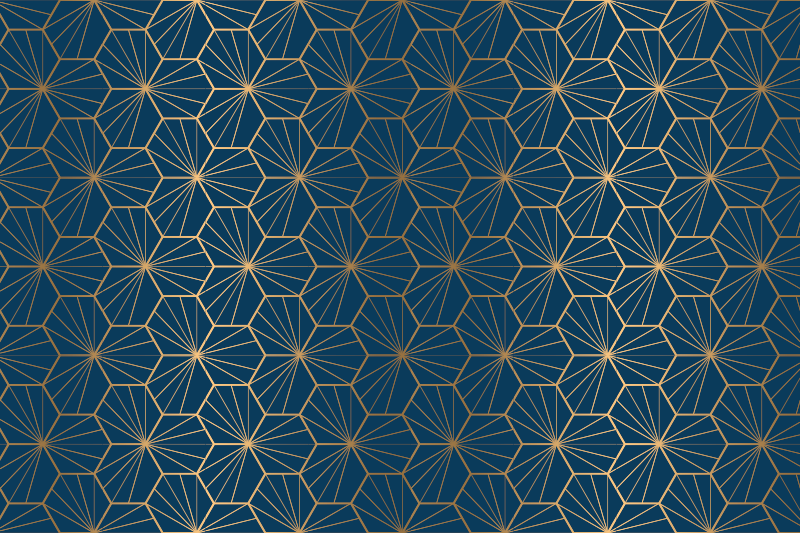Tappeto vinile geometrico motivo geometrico elegante - TenStickers