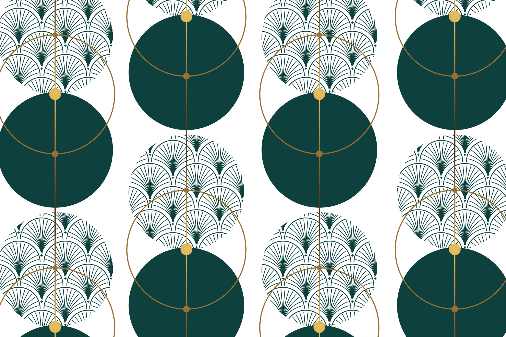 Tappeto vinile geometrico stile glamour geo art - TenStickers
