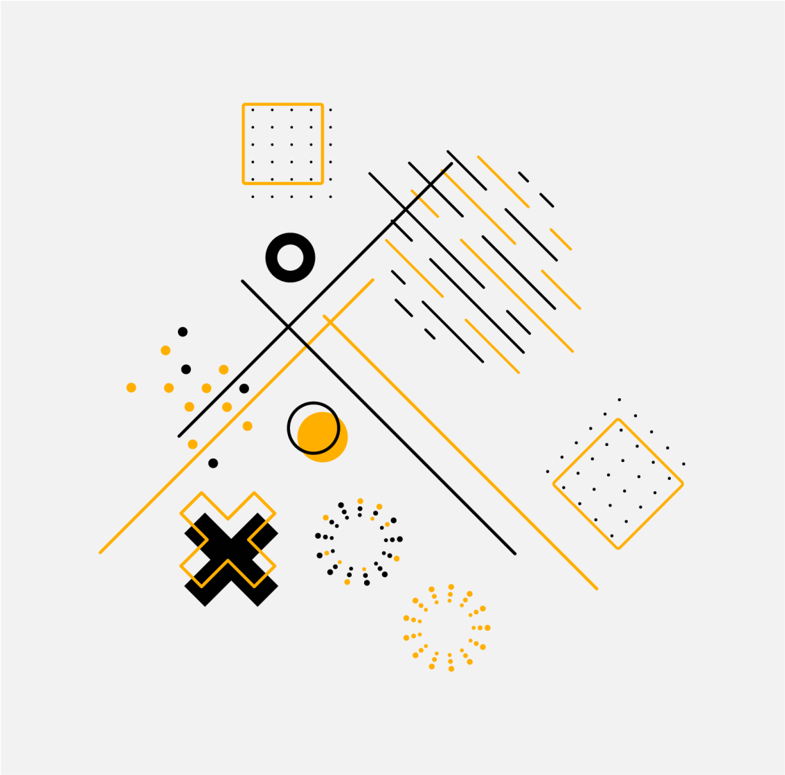 Tappeto vinile geometrico cerchi concentrici - TenStickers
