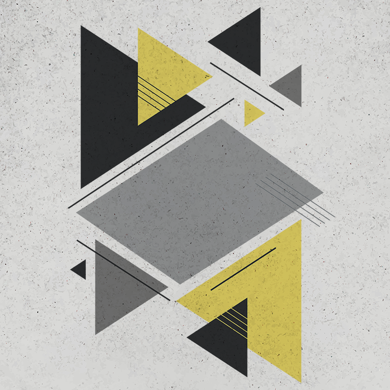 Tappeto vinile geometrico triangoli nordici - TenStickers