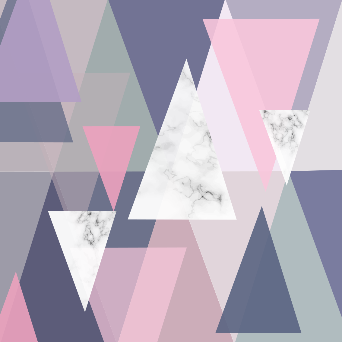 Tappeto vinile geometrico triangoli 3d - TenStickers