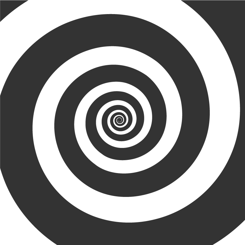Tappeto vinile geometrico movimento spirale - TenStickers