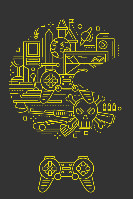 Tappeto vinile giochi ciuccio giallo - TenStickers