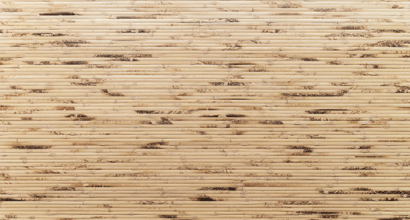 Zerbino pvc bastoncini di legno marrone chiaro - TenStickers