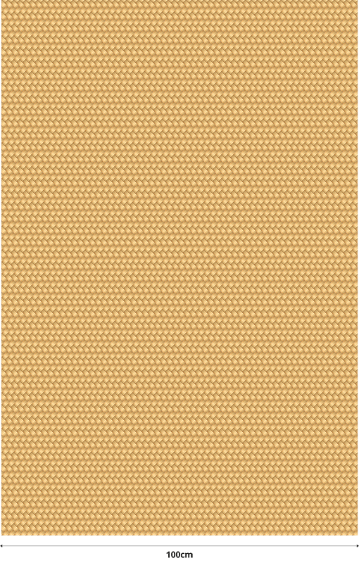 Tappeto vinile beige effetto vimini - TenStickers