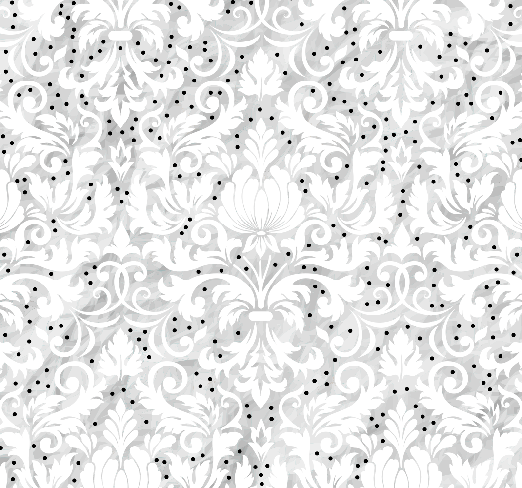Tappeto vinile bianco eleganza floreale - TenStickers
