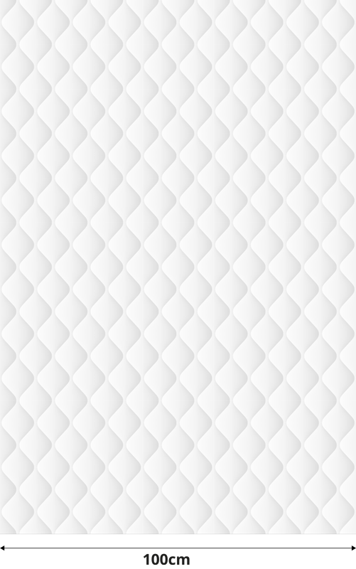 Tappeto vinile bianco texture imbottita - TenStickers