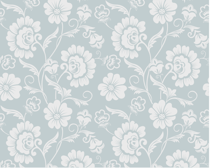 Tappeto vinile bianco stampa floreale "granny chic" - TenStickers