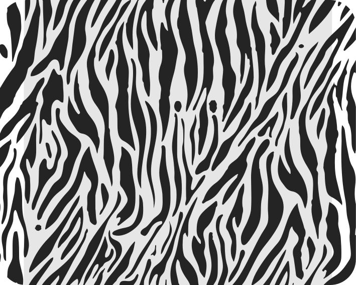 Tappeto vinile bianco a motivo zebra - TenStickers