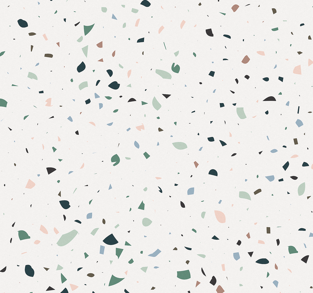 Tappeto vinile bianco terrazzo bianco - TenStickers