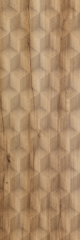 Tappeto vinile marrone motivo diamante rovere - TenStickers