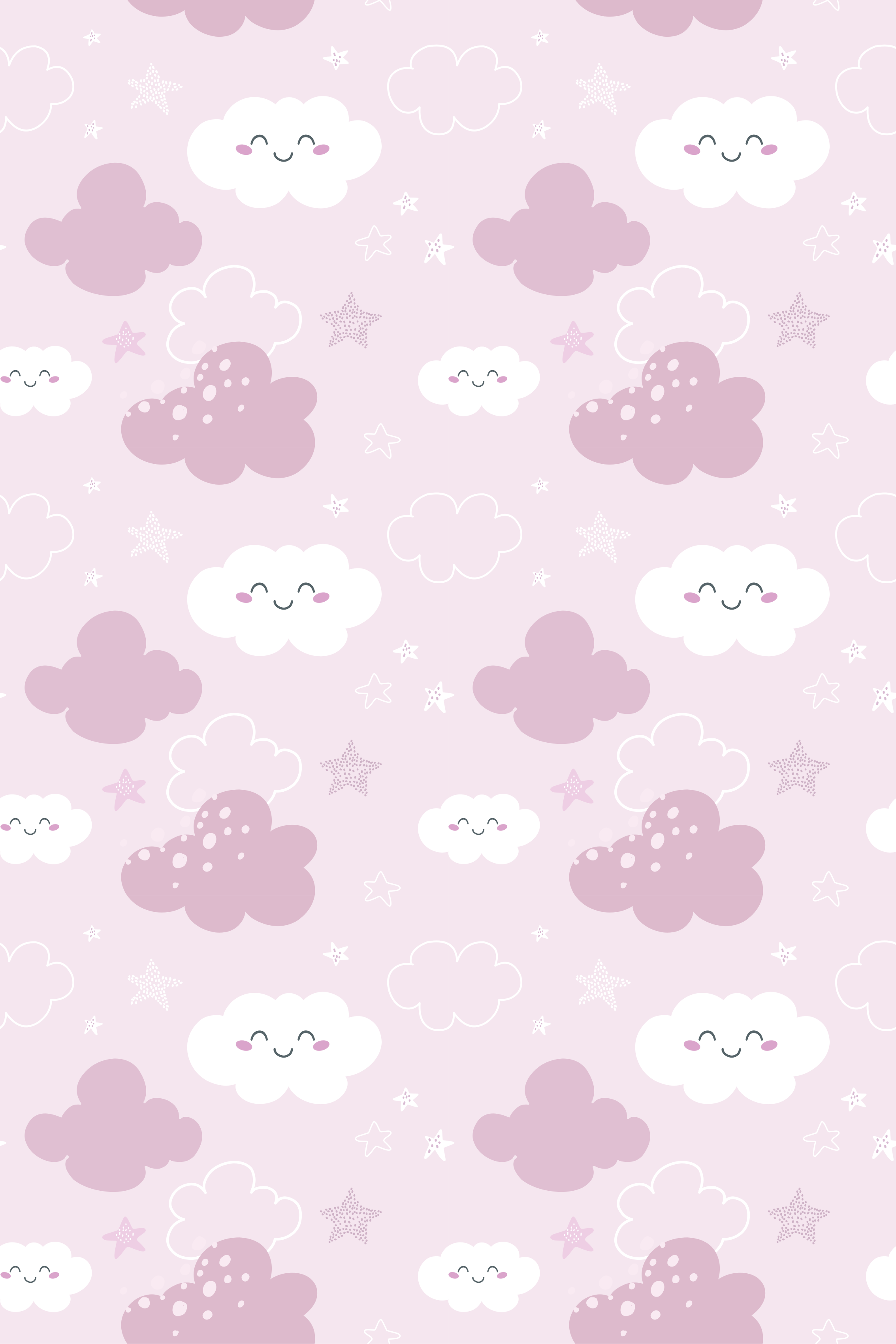 Tappeto vinile viola sfondo rosa con bianco felice - TenStickers