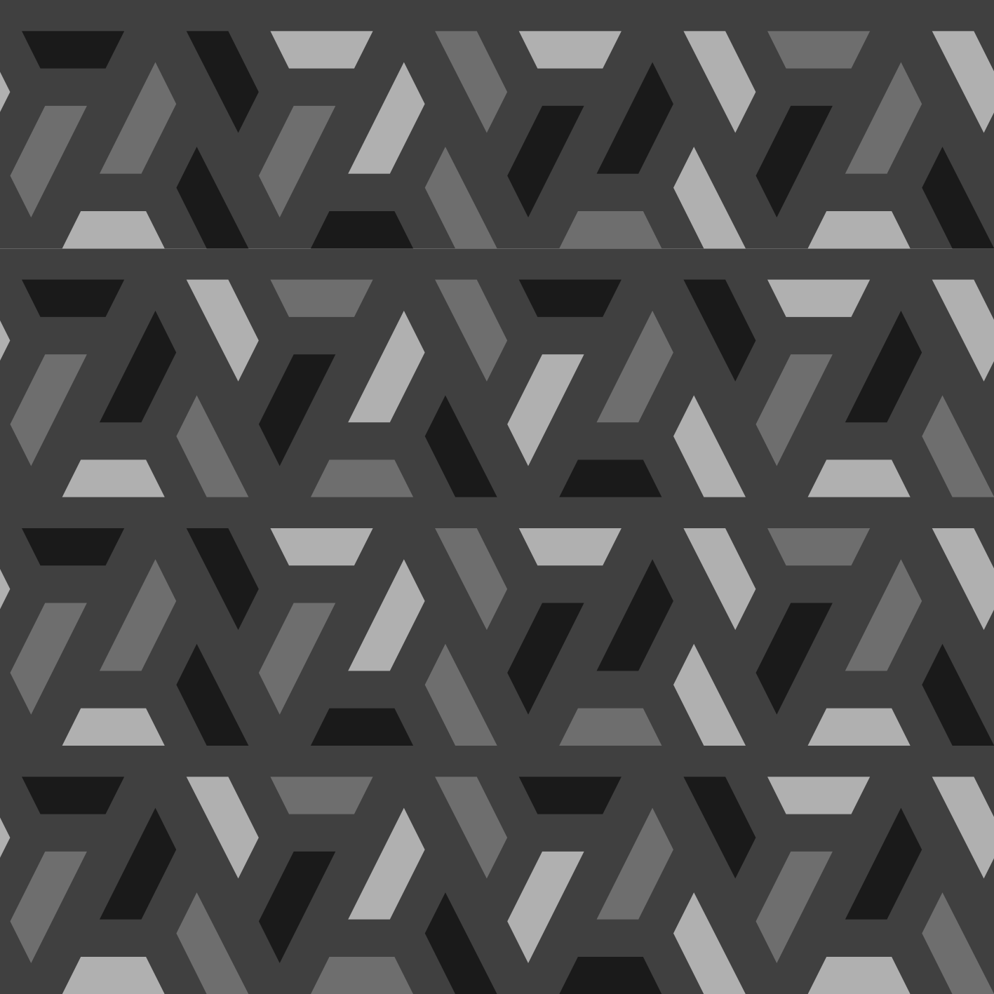 Tappeto vinile nero triangoli geometrici neri - TenStickers